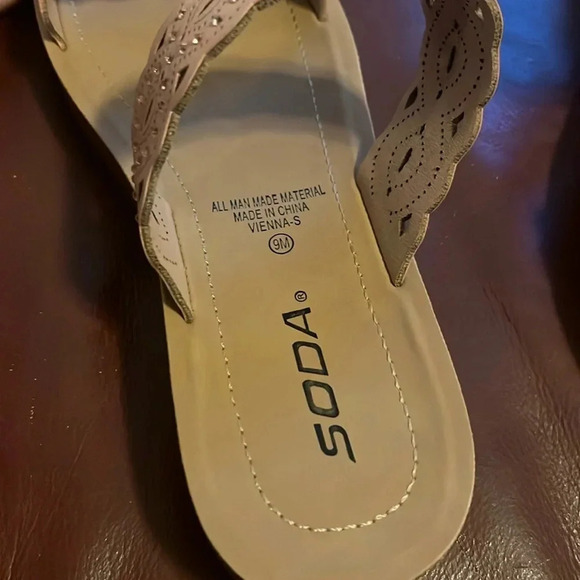 Soda Vienna Sandals Rosy Nude New with Box size 9 - Picture 5 of 7